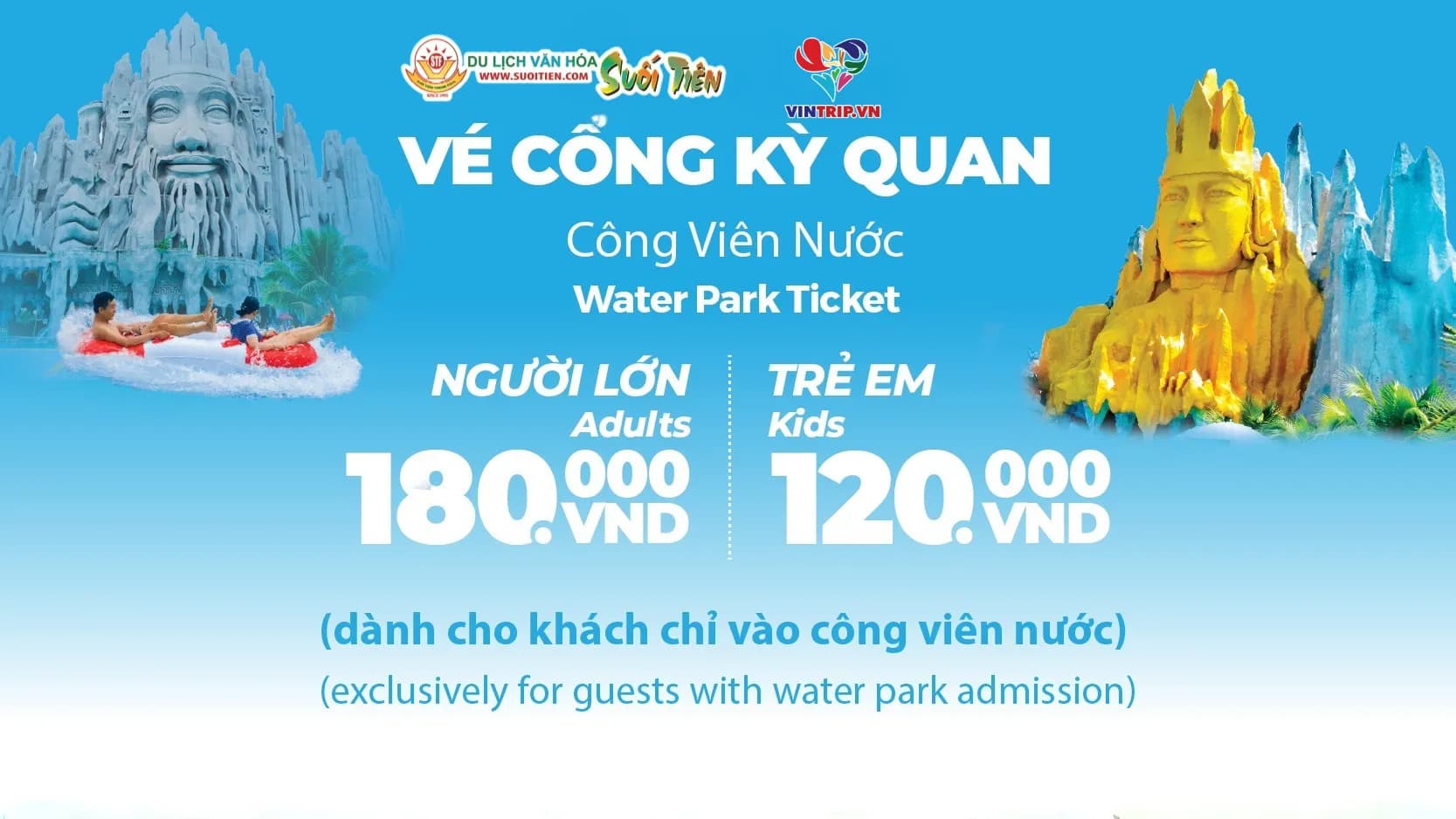 Hình ảnh Vé Combo Biển Xanh Công Viên Văn Hoá Suối Tiên